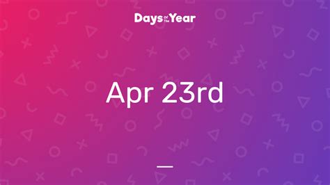 days since april 23rd 2023